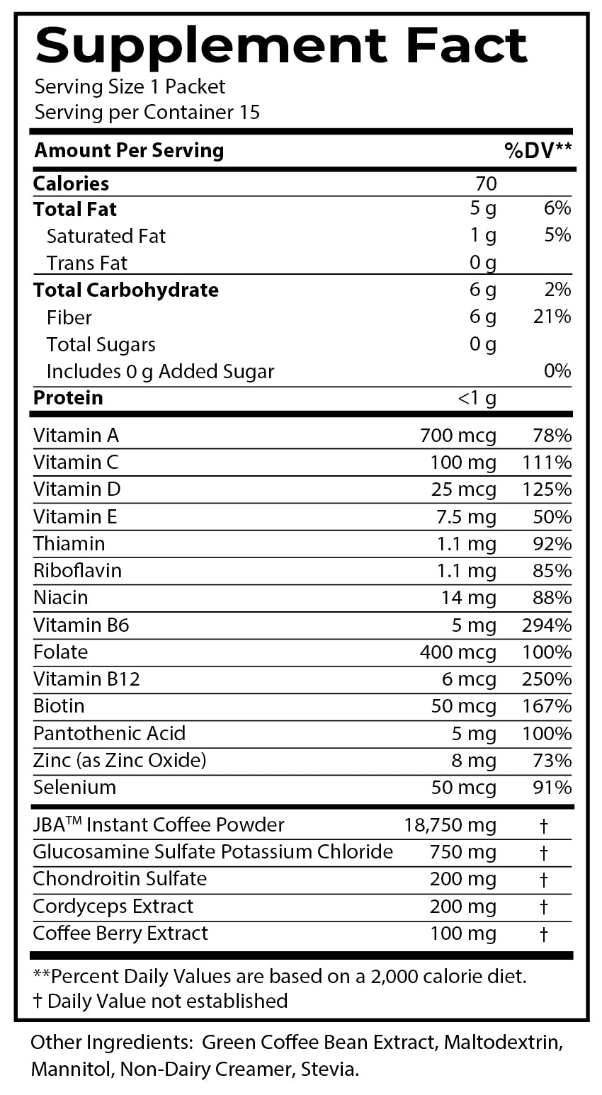 JBA ATIV Mo5-4VIP Multivitamin Cafe for Women with Joint Support