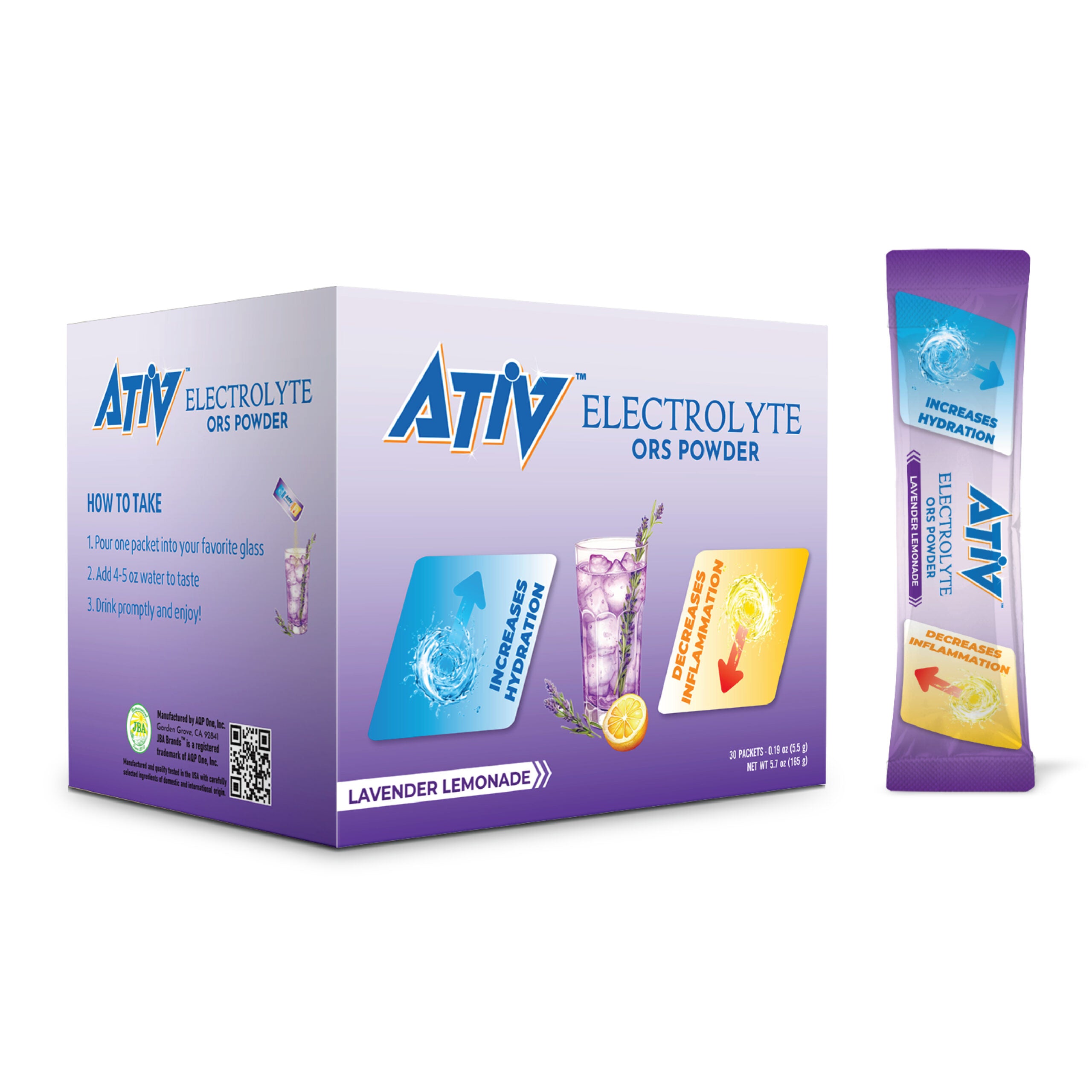 ATIV ELECTROLYTE LAVENDER LEMONADE POWDER